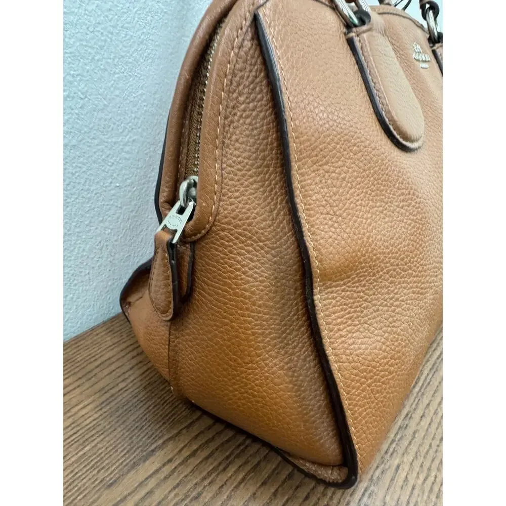 COACH Purse light Pebbled Leather Nolita 35650 Satchel (pu2000thrifty